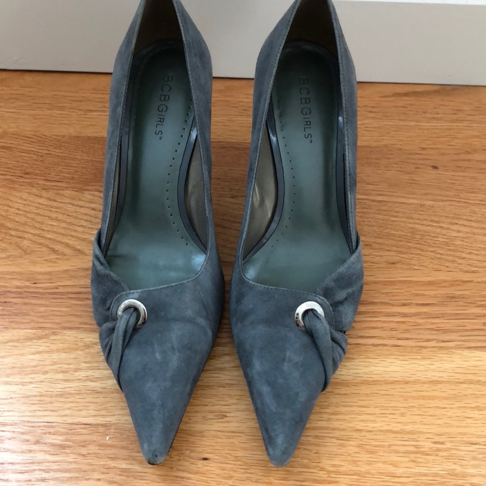 BCBGirls Blue/Gray suede stiletto heels
